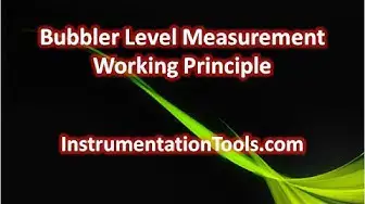 Video thumbnail for Bubbler Level Measurement Working Principle