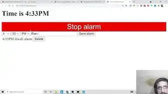 Video thumbnail for Vue.js Project to Set Alarm Clock Time With Custom Message Sound in Browser Using HTML5 & Javascript