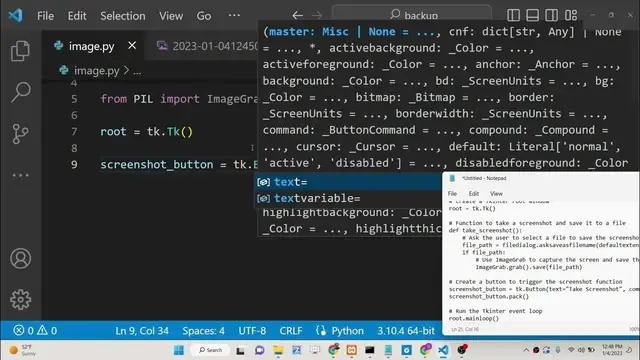 Video thumbnail for Python 3 Tkinter Script to Build Screenshot Capture Desktop App Using Pillow Module
