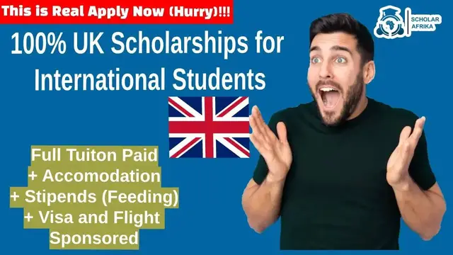 'Video thumbnail for 100% UK Fully Funded Scholarships for International Students 2025'