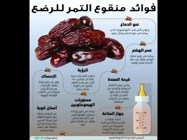 Video thumbnail for فوائد منقوع التمر للرضع