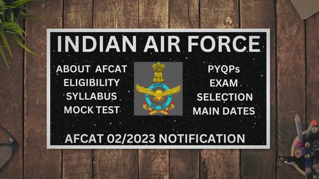 'Video thumbnail for AFCAT 02/2023 NOTIFICATION ISSUED FOR 276 VACANCIES'