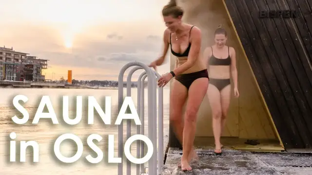 Video thumbnail for I enjoy Sauna in Oslo and a swim in the freezing fjord