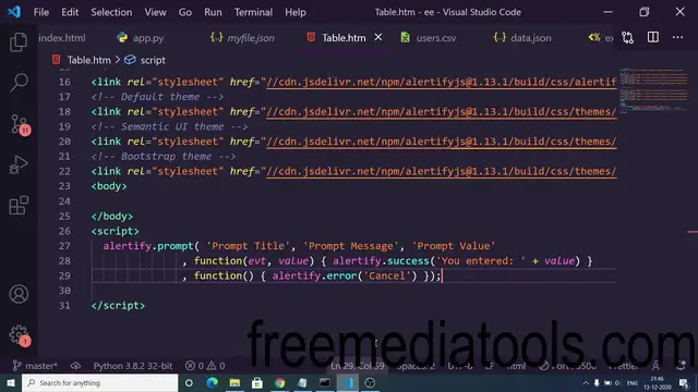 Video thumbnail for Alertifyjs Javascript Alert Box Dialog Modal Library Full Crash Course with Examples For Beginners