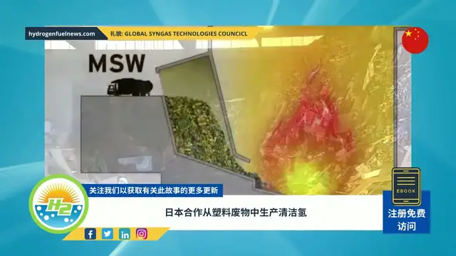 Video thumbnail for [Chinese] Japanese collaboration to produce clean hydrogen from plastic waste