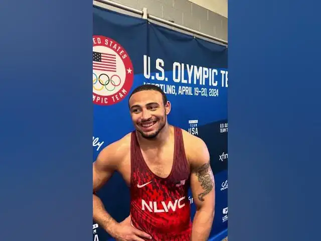 Video thumbnail for Penn State wrestling: Aaron Brooks reacts to becoming first time Olympian