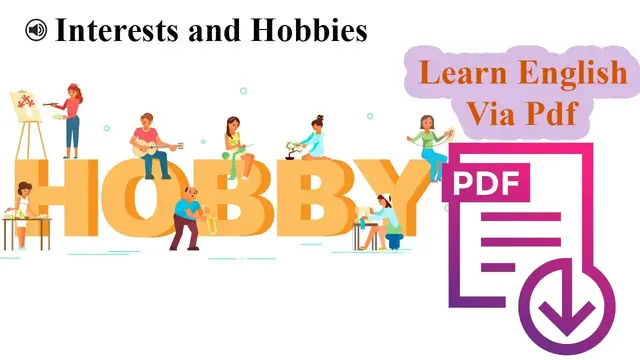 Video thumbnail for Learn English Via Listening | Beginner  Level | Lesson 28 l Interests and Hobbies