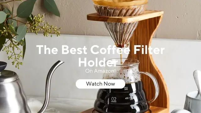 Video thumbnail for The Best Coffee Filter Holder On Amazon!