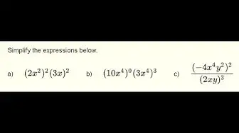 Video thumbnail for Simplify Exponents - Grade 9