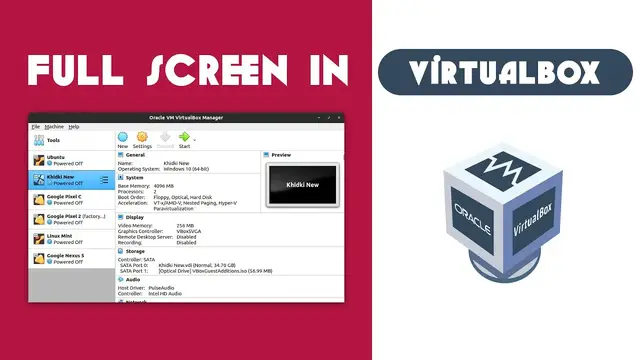 'Video thumbnail for Fix full screen problem in VirtualBox | 2022'