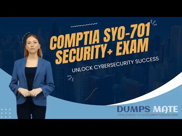Video thumbnail for How to Pass Security+ CompTIA Sy0-701 Certification: Unlock Cybersecurity Success