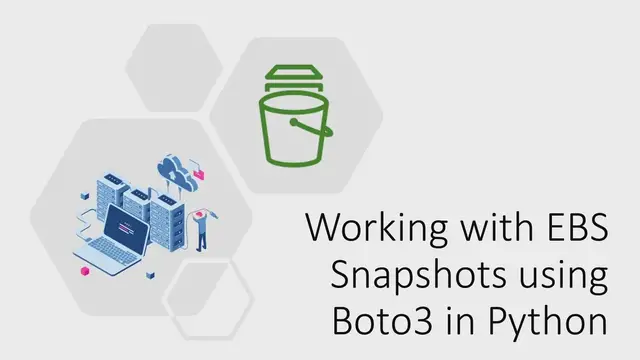 'Video thumbnail for Working with EBS Snapshots in Python using Boto3'