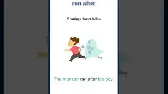 Video thumbnail for Run after meaning | run after sentences | Common English Idioms #shorts