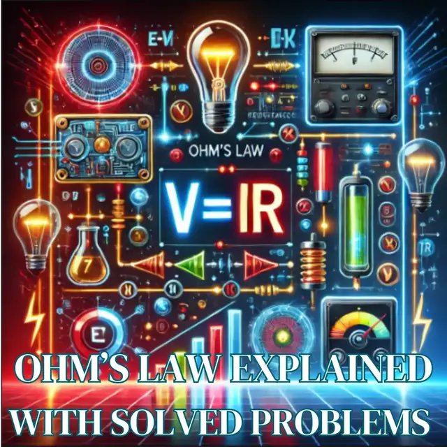 Video thumbnail for OHMS LAW EXPLAINED WITH SOLVED PROBLEMS ON VOLTAGE, CURRENT AND RESISTANCE