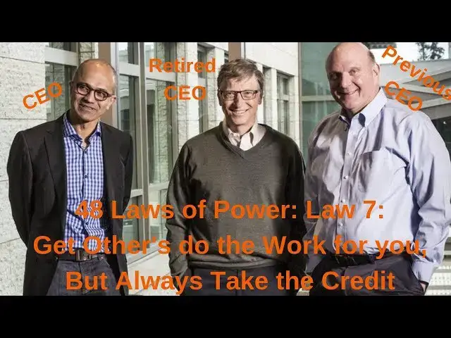 Video thumbnail for 48 Laws of Power: LAW 7: Get Other’s To Do The Work For You, But Always Take The Credit
