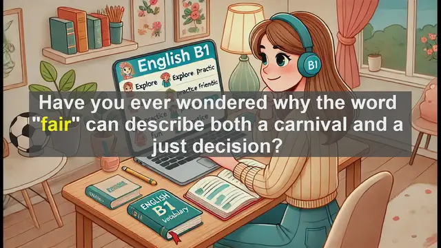 Video thumbnail for 2500 Must Know CEFR B1 Vocabulary - Understanding the Word 'Fair': Multiple Meanings and Uses