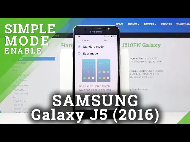 'Video thumbnail for How to Turn On Easy Mode in SAMSUNG Galaxy J5 2016 – Make Interface Easier'