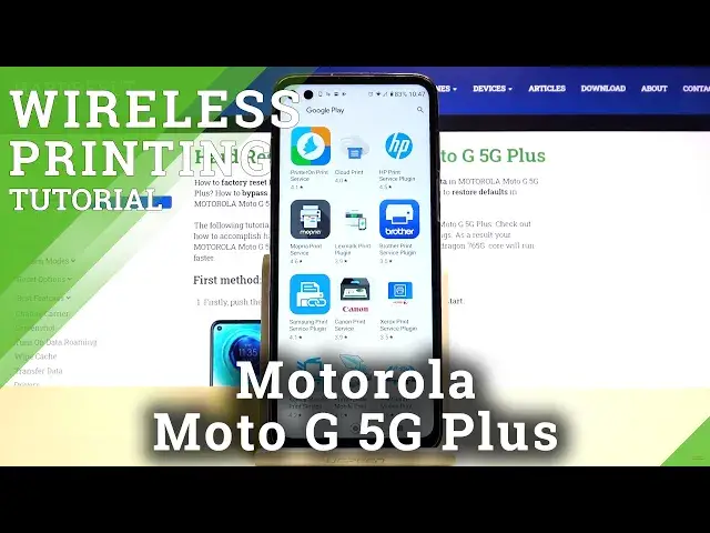 'Video thumbnail for How to Connect Printer with Motorola Moto G 5G Plus - Create Bluetooth Connection'