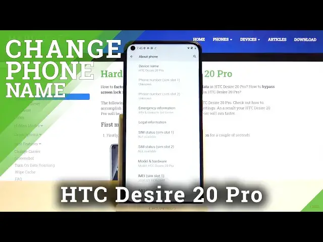Video thumbnail for How to Set Up Different Name in HTC Desire 20 Pro – Rename your Smartphone
