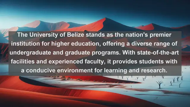 Video thumbnail for Exploring Academic Excellence: Top 10 Favorite Universities in Belize