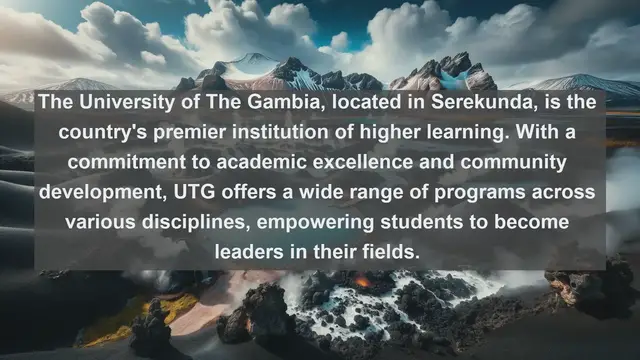 Video thumbnail for Discovering Excellence: Top 10 Favorite Universities in The Gambia