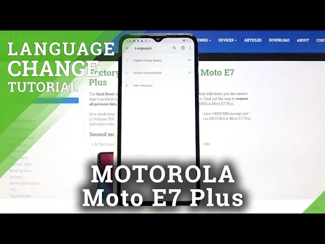'Video thumbnail for How to Enter Language Settings in Motorola Moto E7 Plus - Change System Language'