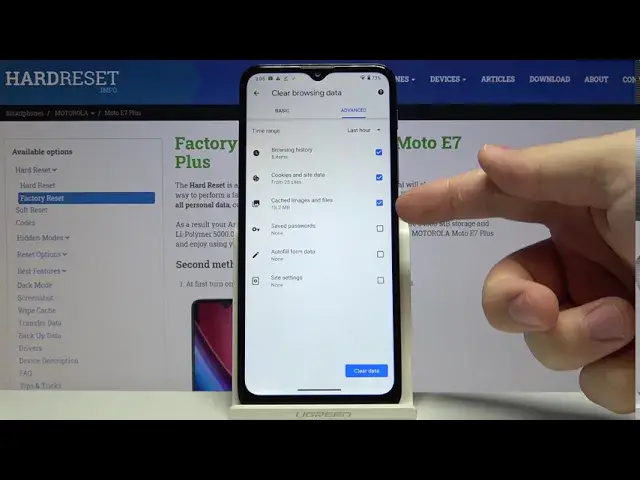 'Video thumbnail for How to Erase Browser Data in Motorola Moto E7 Plus - Clear Browsing History'