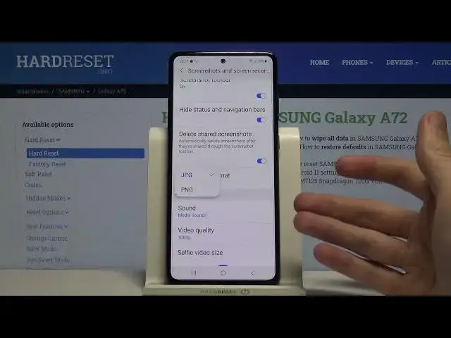 Video thumbnail for How to Change Screenshot Format in SAMSUNG Galaxy A72 - Screenshot Settings
