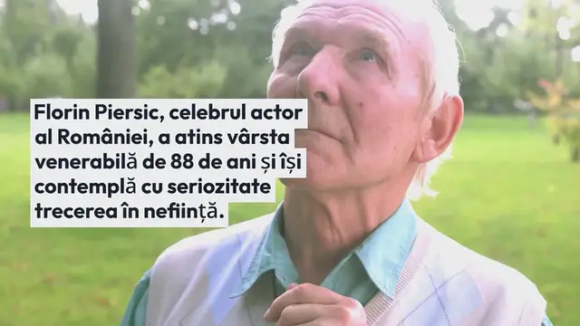 Video thumbnail for Florin Piersic: “Mi-e frică de moarte” “