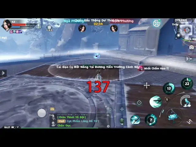 Video thumbnail for Pvp sở lưu hương mobile Vân Mộng vs Vân Mộng