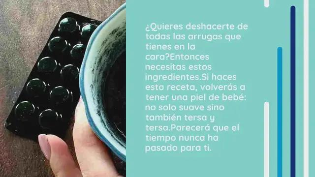 Video thumbnail for Con estos ingredientes eliminarás fácilmente todas las arrugas que tienes en el rostro