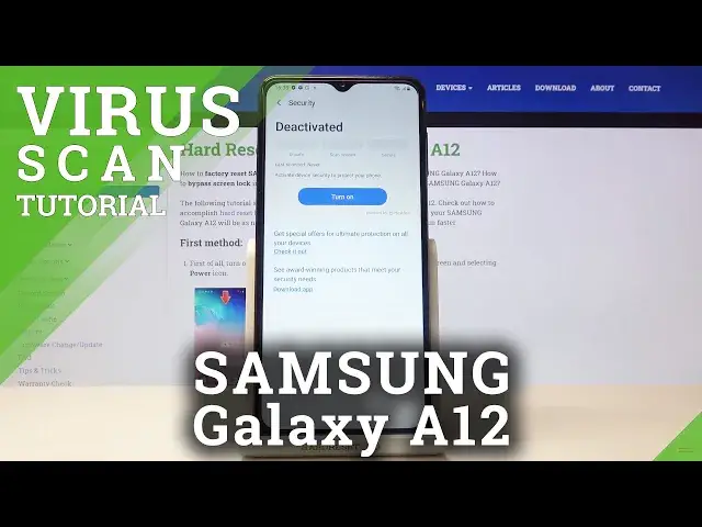 'Video thumbnail for How to Perform Security Scan in SAMSUNG Galaxy A12 – System Protection'