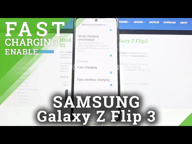 'Video thumbnail for How to Turn On Fast Charging on SAMSUNG Galaxy Z Flip 3 – Charge Phone'