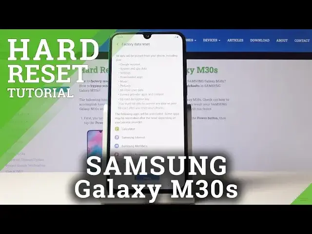 'Video thumbnail for Factory Reset Samsung Galaxy M30s – Erase All Content & Settings'