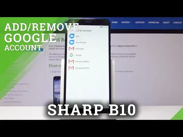 Video thumbnail for How to Add Google Account in SHARP B10 - Remove Google User