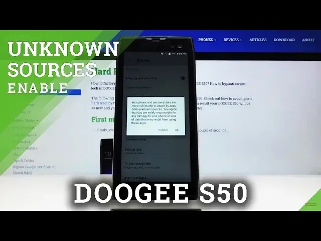 'Video thumbnail for How to Enable Unknown Sources in DOOGEE S50 – Install Unknown Apps'