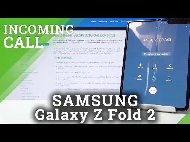 'Video thumbnail for Incoming Call Samsung Galaxy Fold – Available Options in Incoming Call Screen'