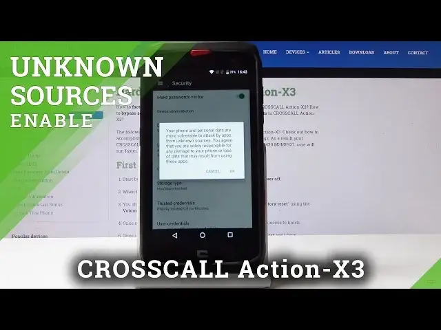 'Video thumbnail for How to Install Unknown Sources Apps on CROSSCALL Action-X3 - Allow Unknown Sources'