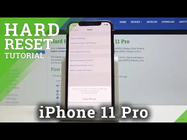'Video thumbnail for How to Factory Reset iPhone 11 Pro - Wipe Data in iPhone 11 Pro'