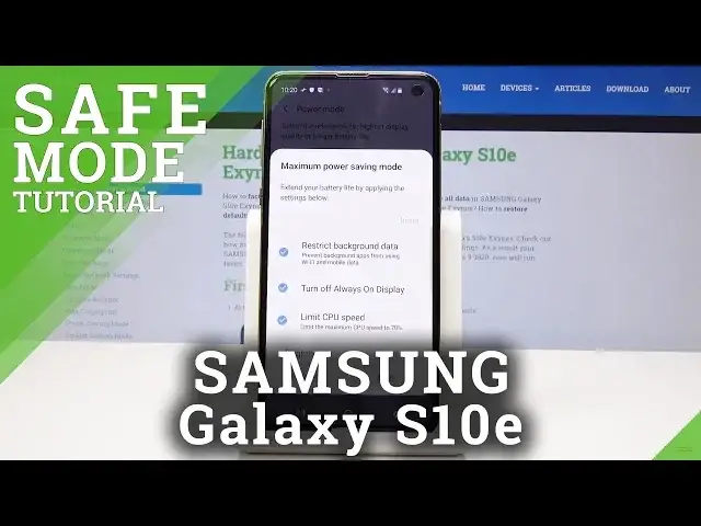 Video thumbnail for How to Switch On Power Saving Mode in SAMSUNG Galaxy S10e - Battery Saver Mode