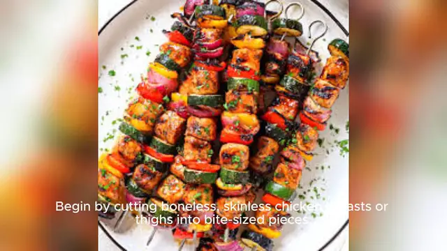 Video thumbnail for Grilled Chicken Skewers