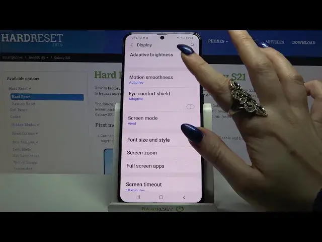 'Video thumbnail for How to Change Display Refresh Rate on SAMSUNG Galaxy S21 – Adjust Display Refresh Rate'