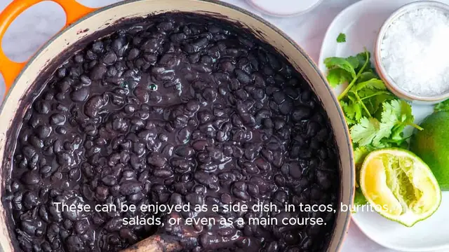 Video thumbnail for Black beans recipe