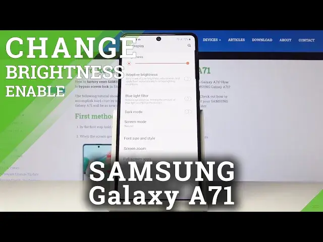 'Video thumbnail for How to Turn On Adaptive Brightness in Samsung Galaxy A71 – Eye Comfort Mode'