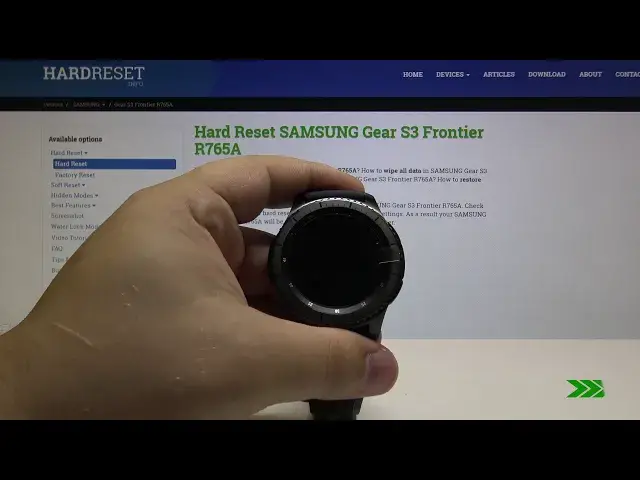 'Video thumbnail for HARD RESET SAMSUNG Gear S3 Frontier - Wipe Data'