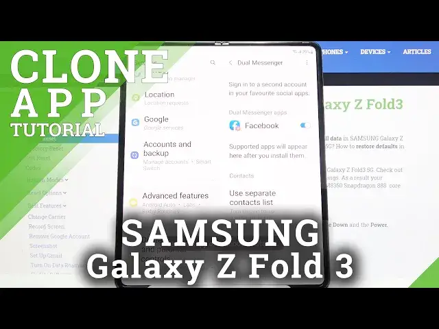'Video thumbnail for How to Clone Apps on SAMSUNG Galaxy Z Fold 3 – Create App Duplicate'