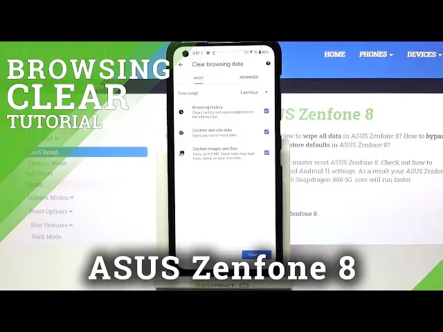 Video thumbnail for How to Clear Browsing Data in ASUS ZenFone 8 – Remove Browsing History