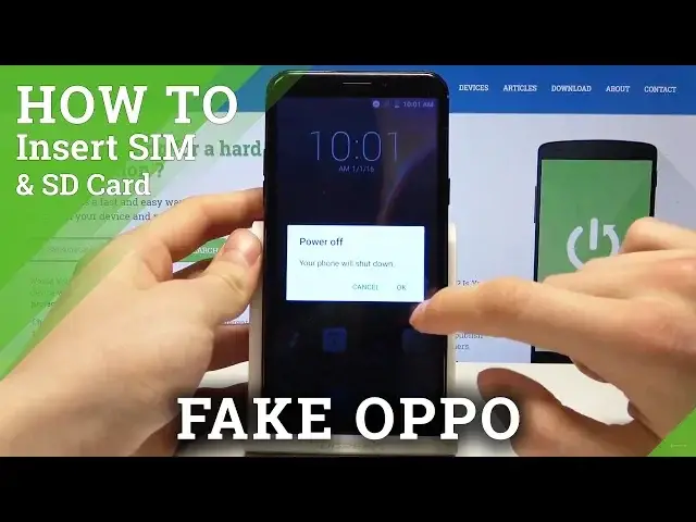 'Video thumbnail for How to Insert SIM & SD Card on Fake Oppo - Install SIM and SD Card'