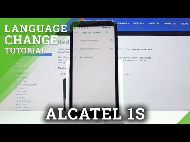 Video thumbnail for How to Change System Language on ALCATEL 1S – Set Up Device Language