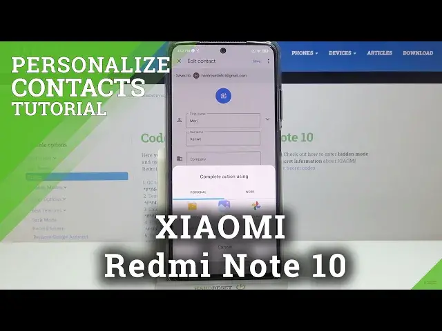 'Video thumbnail for How to Add Photo to Contact in XIAOMI Redmi Note 10 – Personalize Contacts List'
